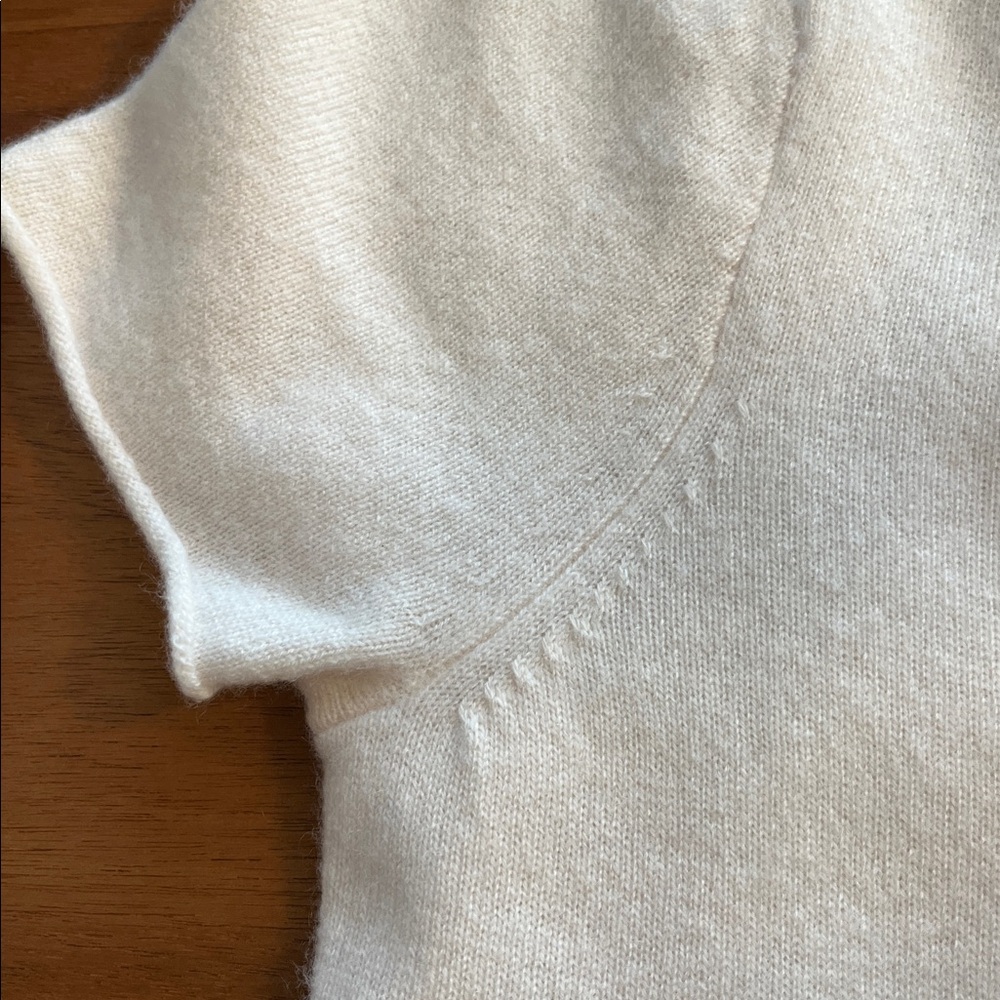 J.Crew | Cashmere relaxed-fit t-shirt | Snow | Size S - Picture 9 of 15